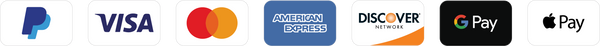 PayPal Visa Mastercard Amex Discover Google Pay Apple Pay